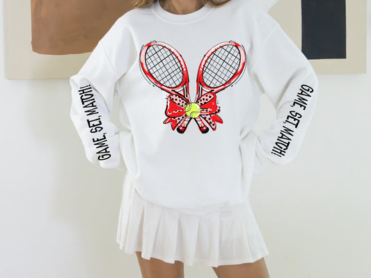 Game Set Match Tennis (Red) - DTF