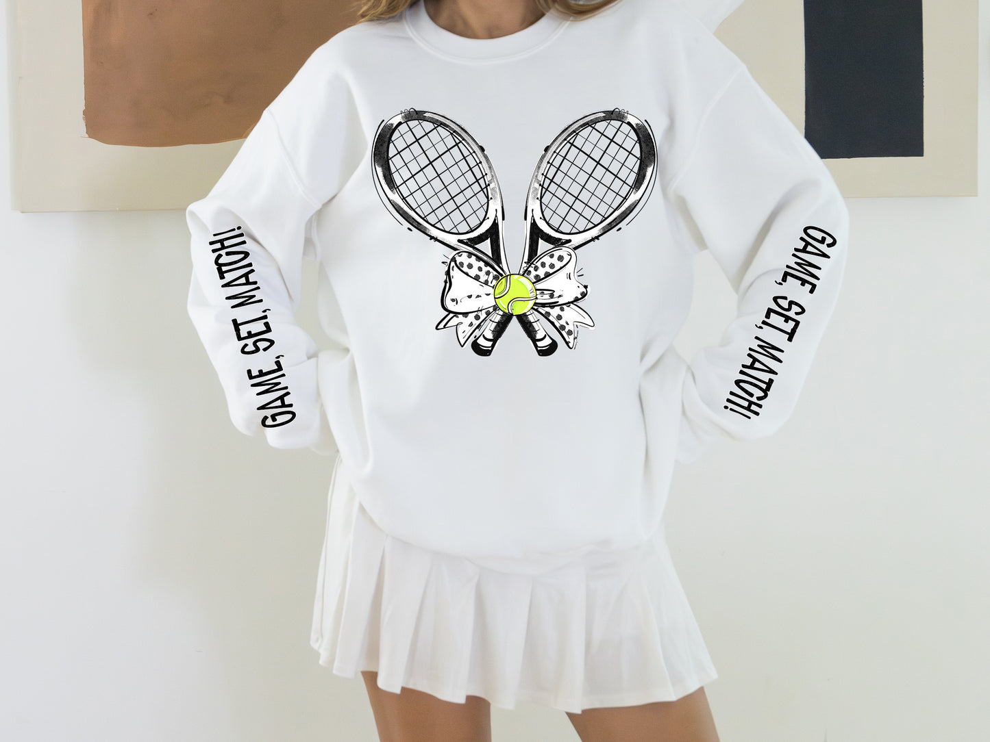 Game Set Match Tennis (White) - DTF