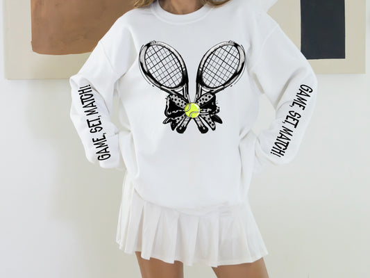 Game Set Match Tennis (Black) - DTF