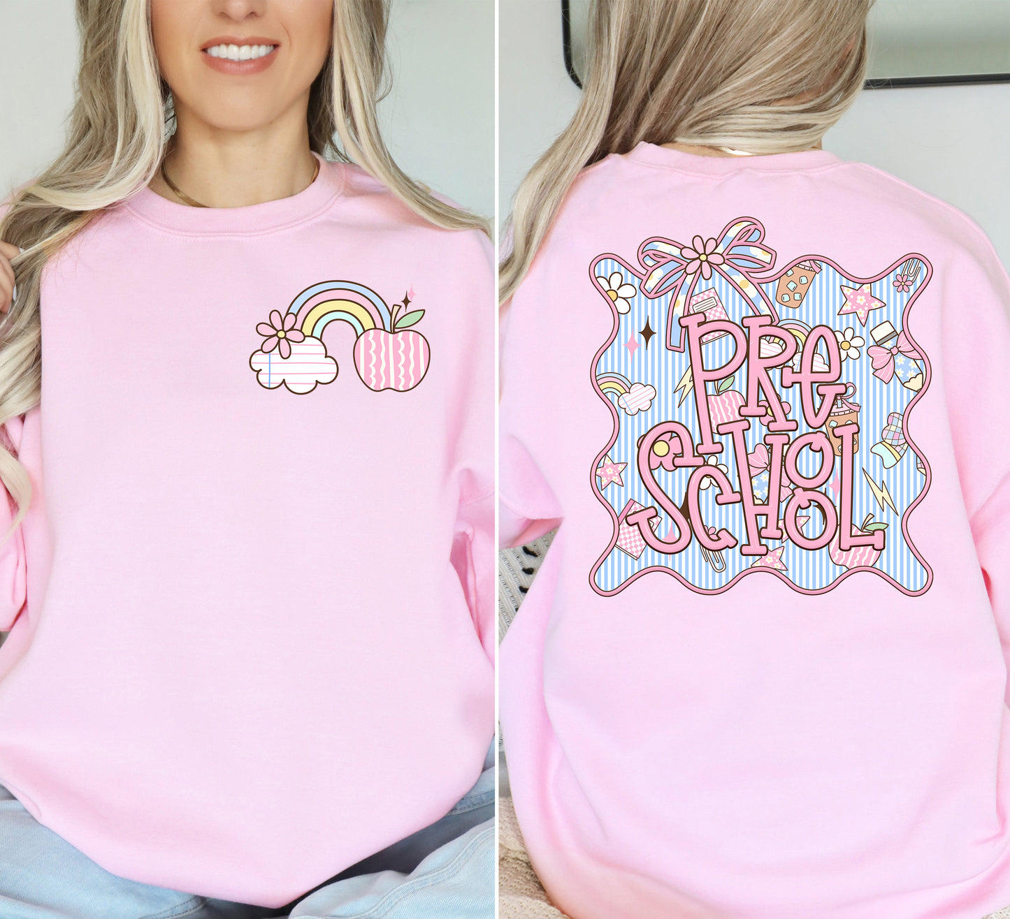 Pre School (Seersucker Grade Level/School Staff Frame) - DTF