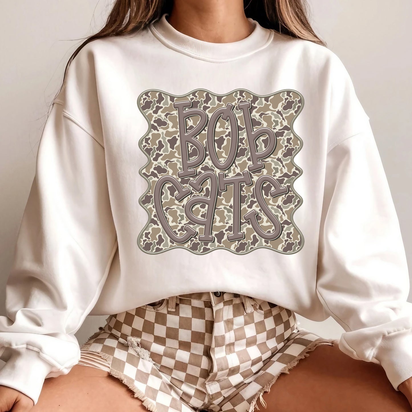 Bobcats (Camo Frame Mascot) - DTF