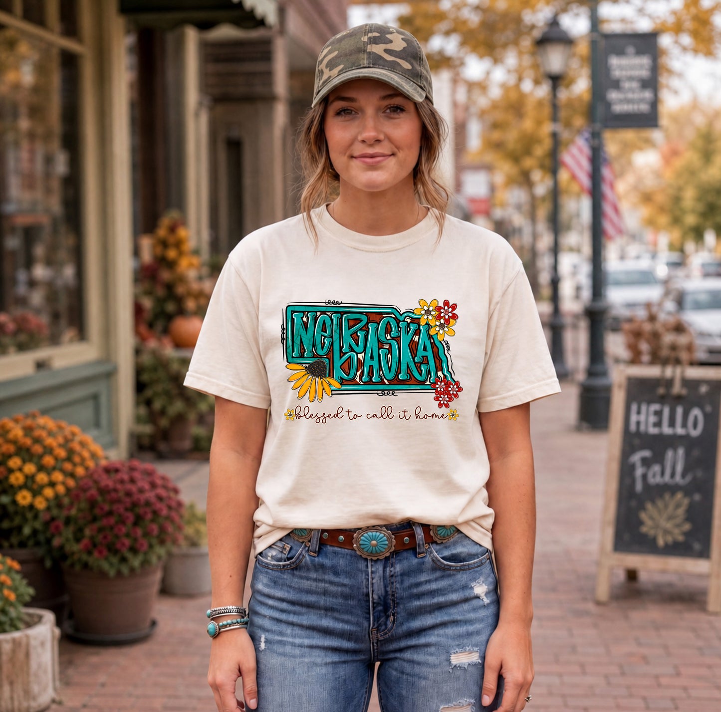Nebraska (Turquoise State) - DTF