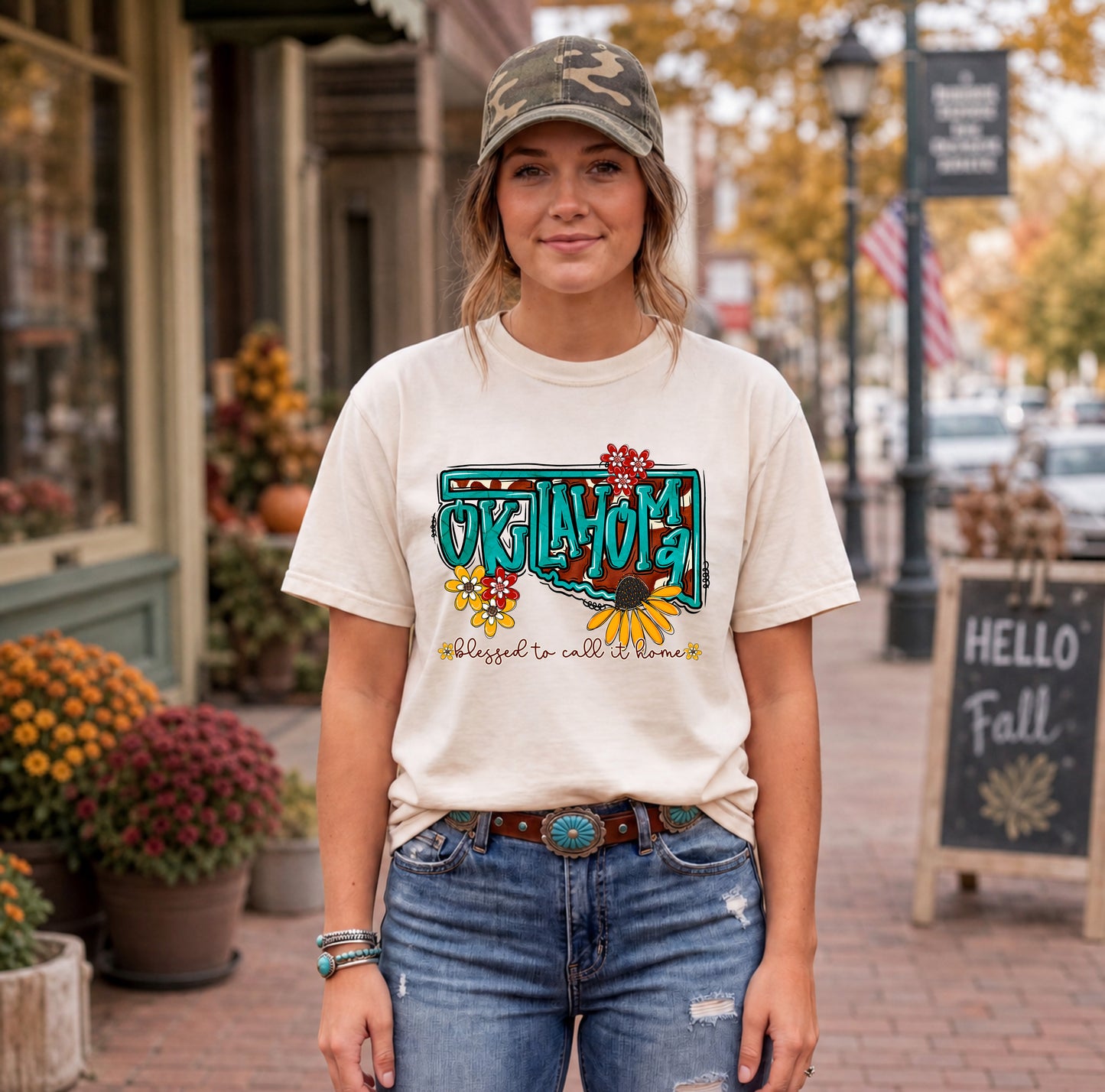 Oklahoma (Turquoise State) - DTF