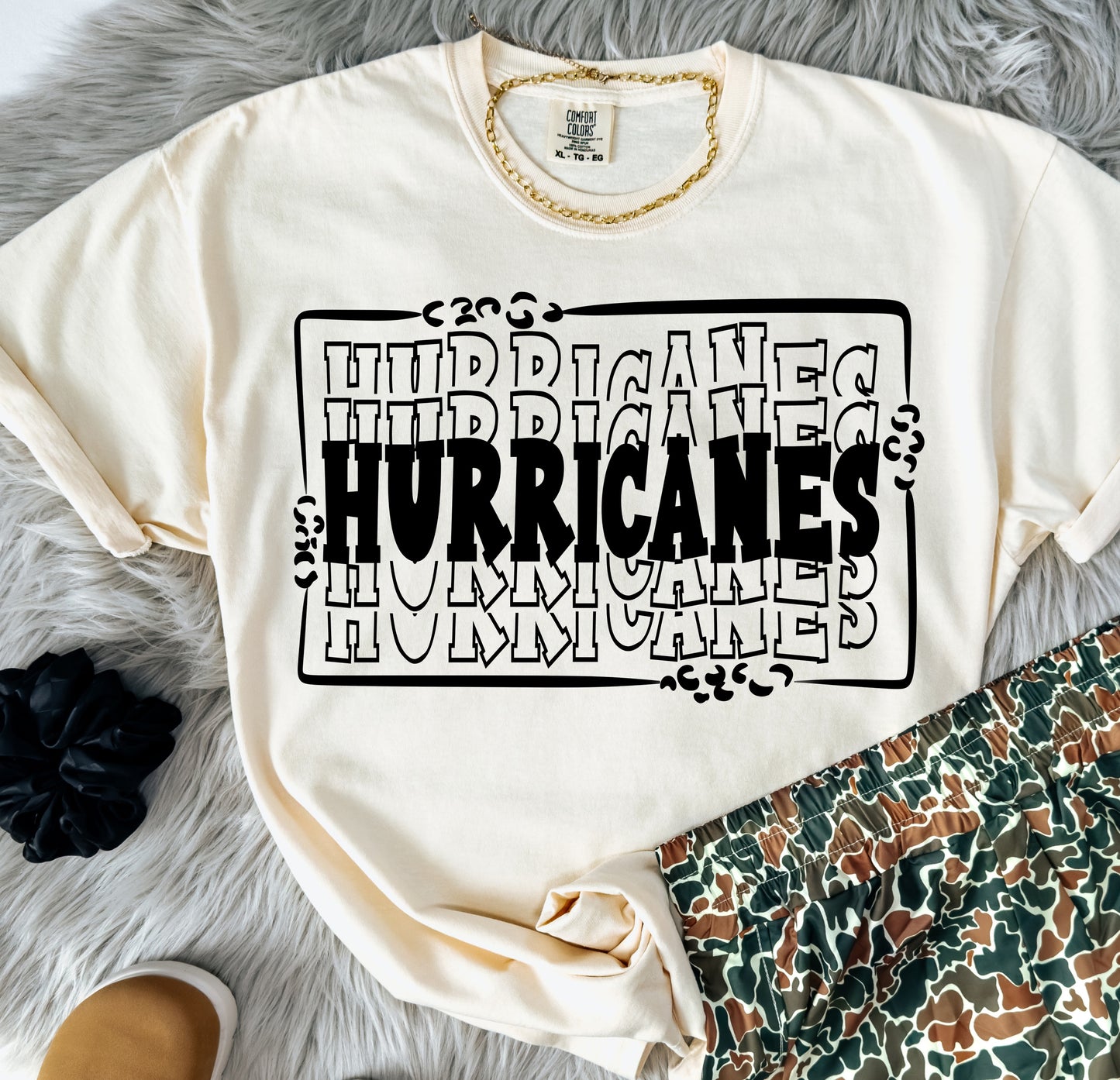 Hurricanes (Leopard Stacked Mascot) - DTF