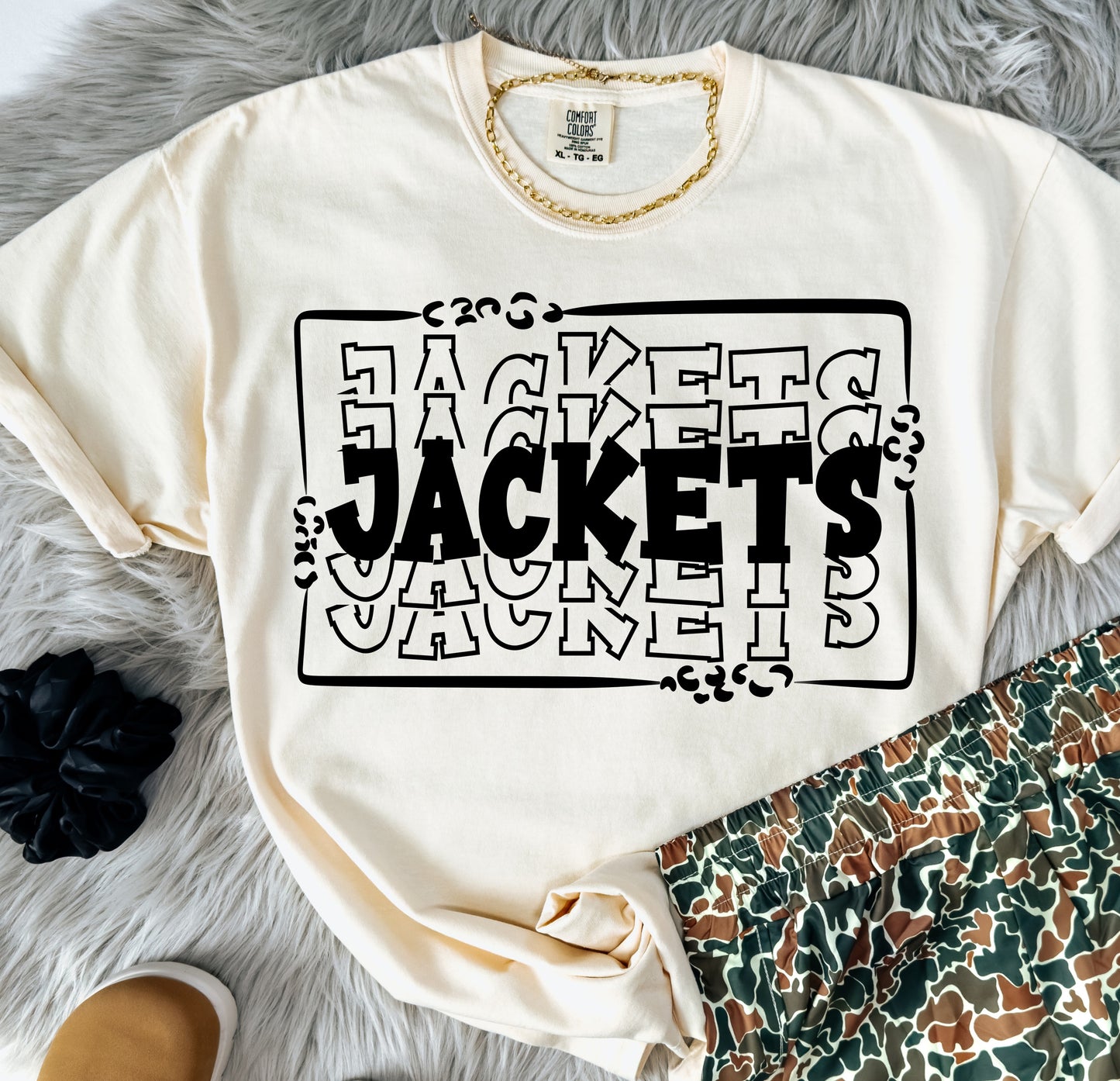 Jackets (Leopard Stacked Mascot) - DTF