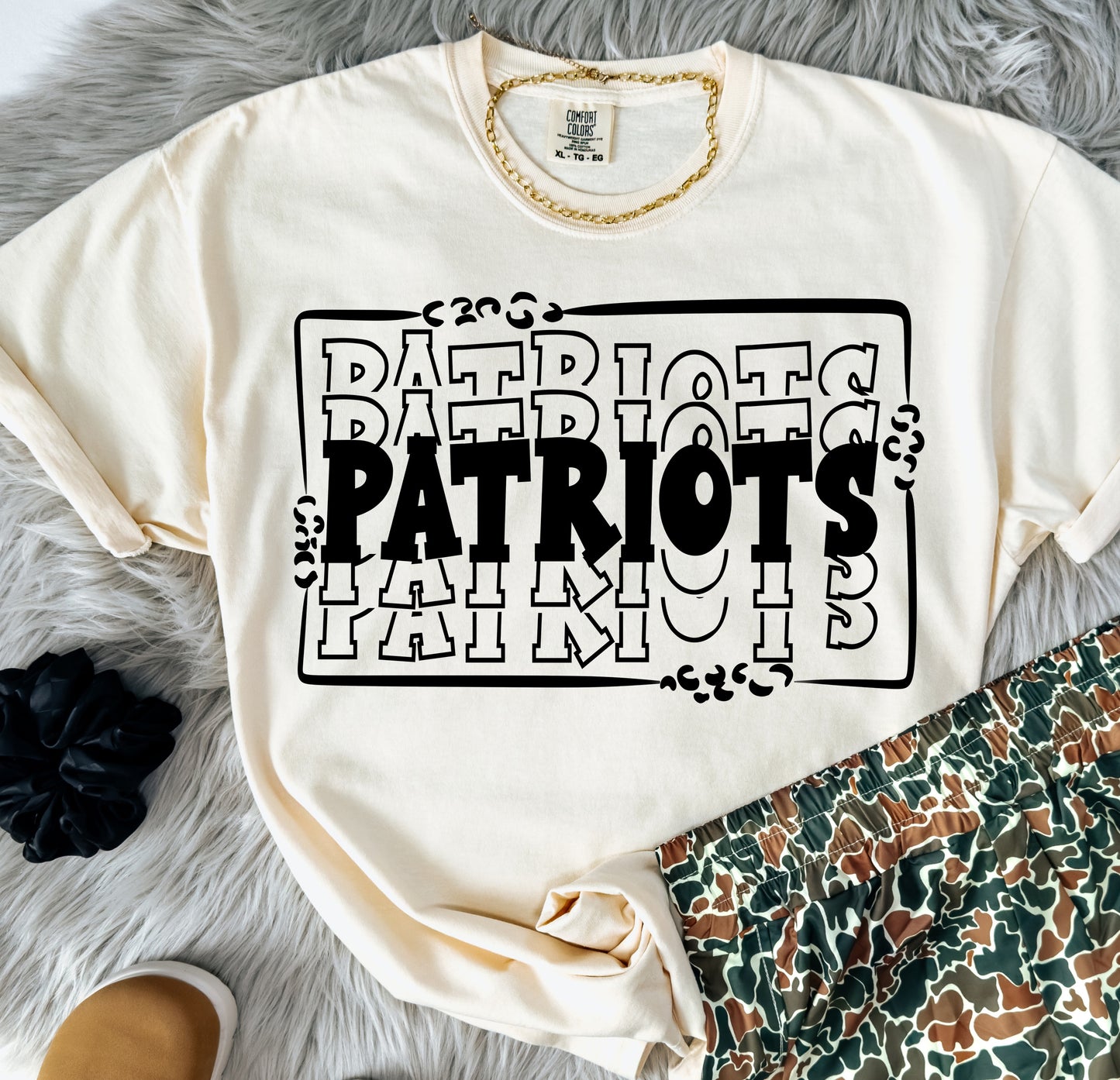 Patriots (Leopard Stacked Mascot) - DTF