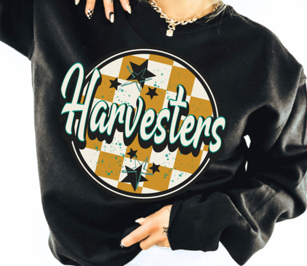 Harvesters (retro checkerboard) - DTF