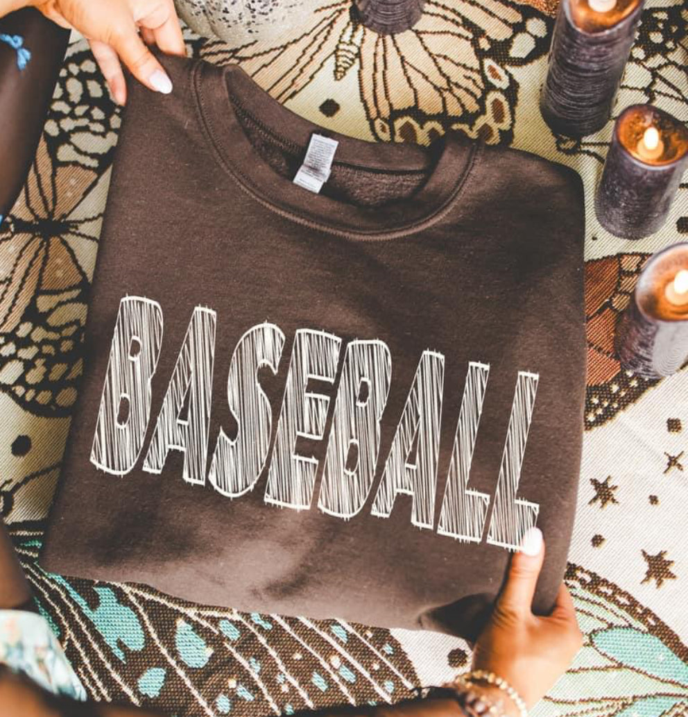 Baseball (Sports Scribble) - DTF