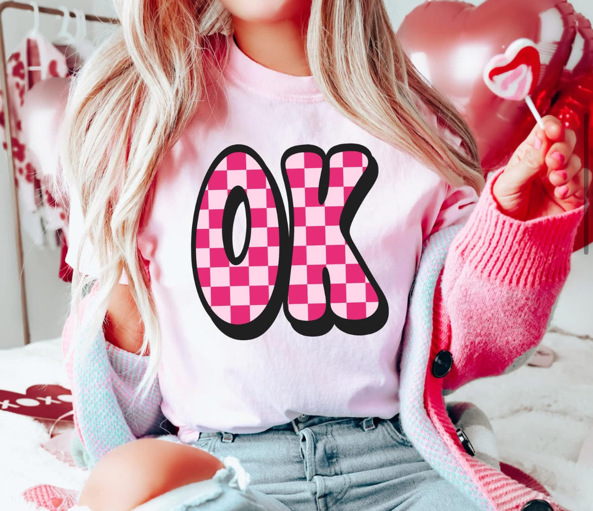 OK (Oklahoma Retro Checkerboard State) - DTF