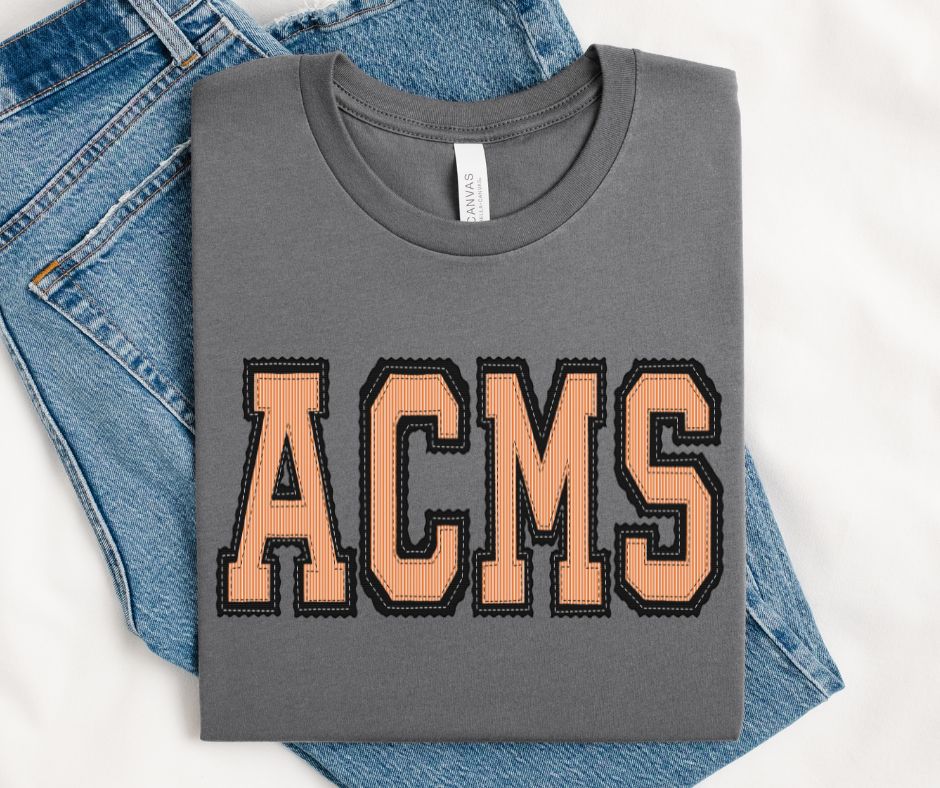 ACMS - Black/Orange (Prepster School Initials) - DTF