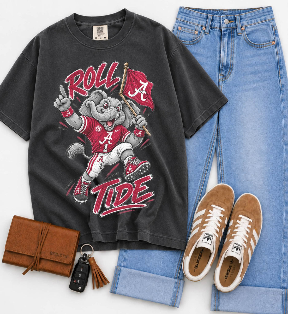 Alabama (Vintage Distressed Go Mascots) - DTF