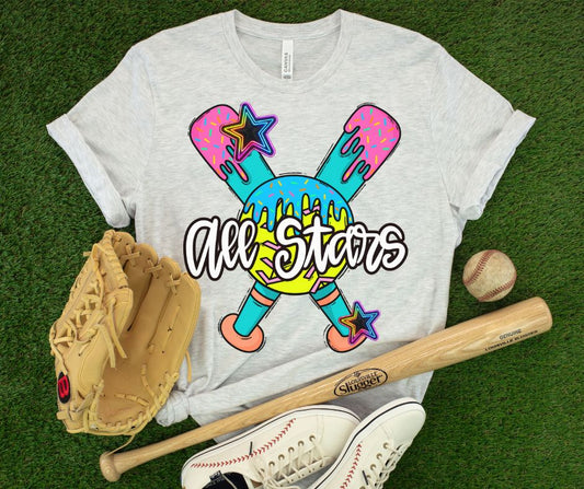 All Stars (Softball Drip) - DTF