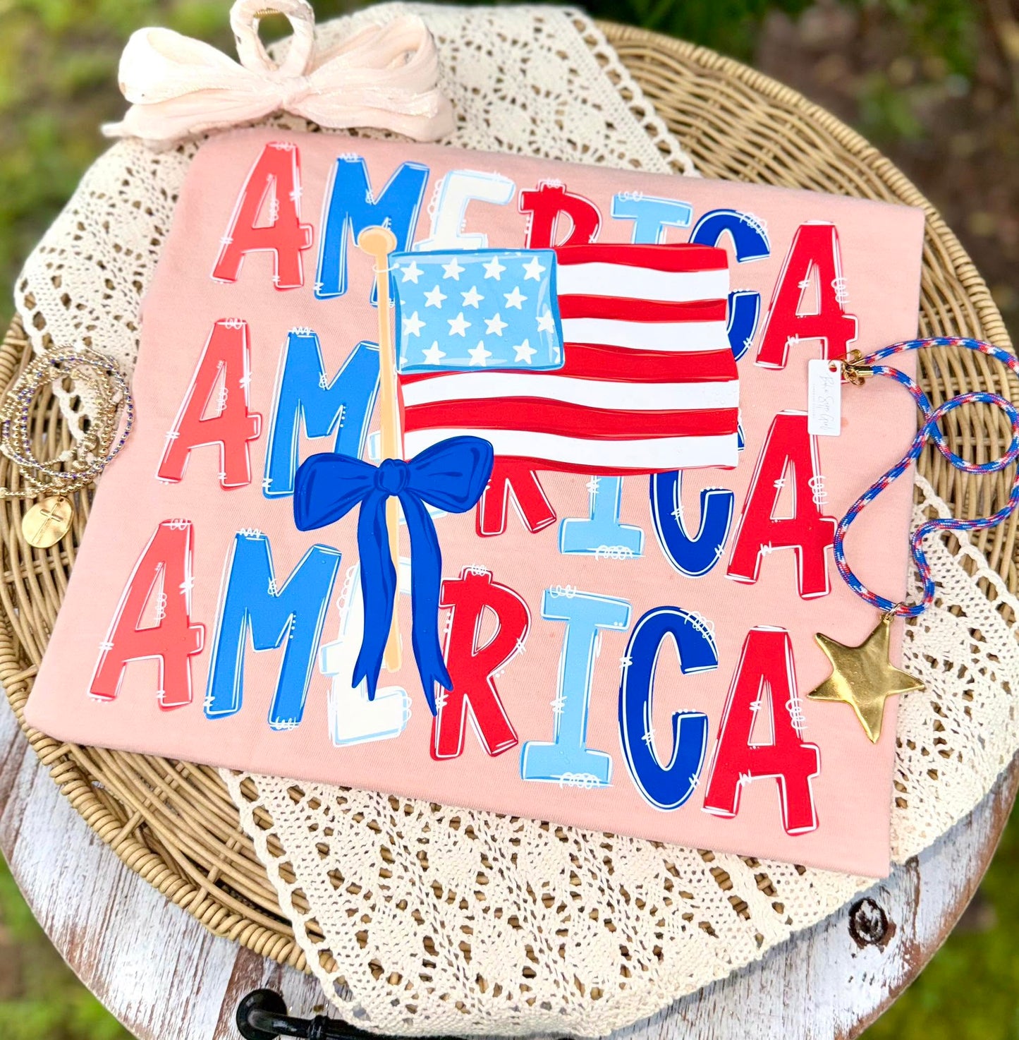 America Stacked - DTF