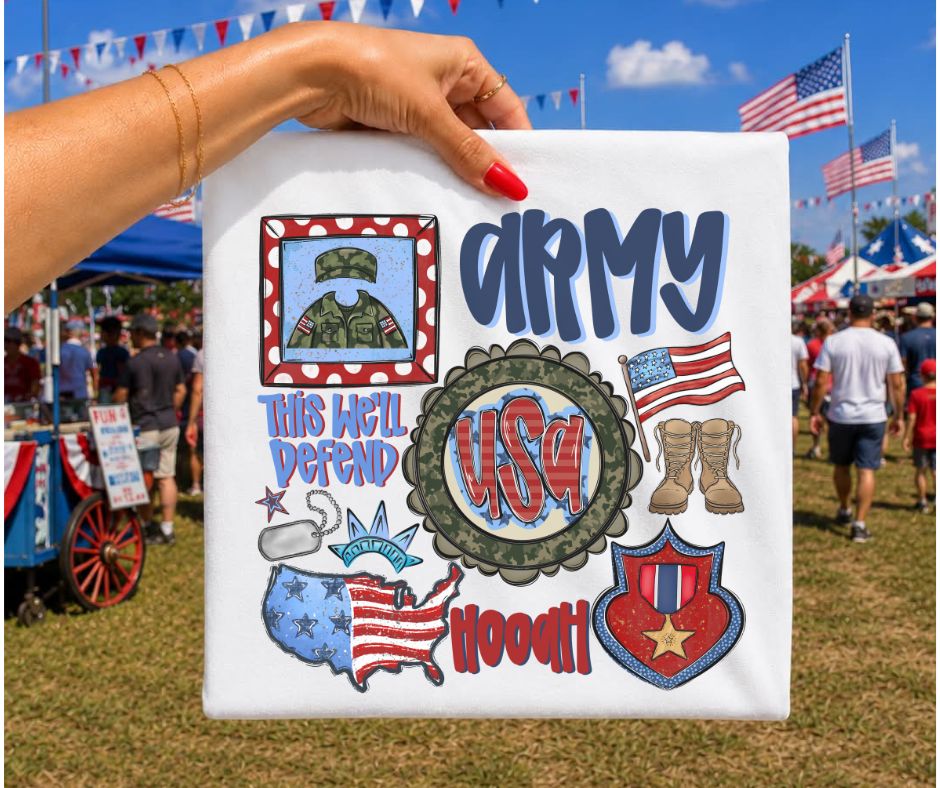 Army (Military Collage) - DTF