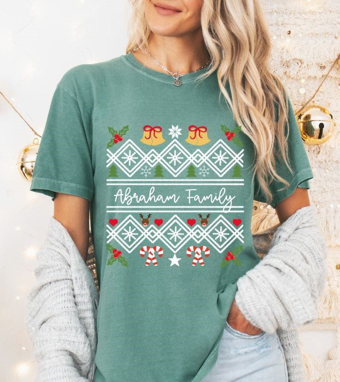 CUSTOM (Ugly Christmas Sweater) - DTF transfer - NO MOCK UP provided