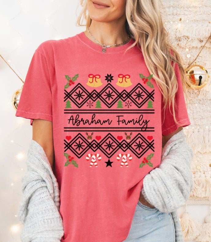 CUSTOM (Ugly Christmas Sweater) - DTF transfer - NO MOCK UP provided