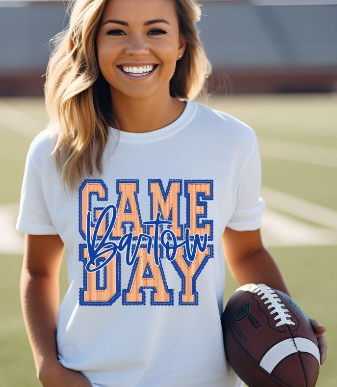 Bartow - Orange/Royal Blue (Prepster Game Day Mascot) - DTF