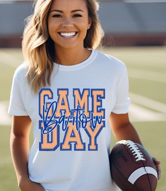 Bartow - Orange/Royal Blue (Prepster Game Day Mascot) - DTF