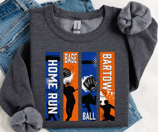 Bartow Home Run Panel (Royal Blue/Orange) - DTF