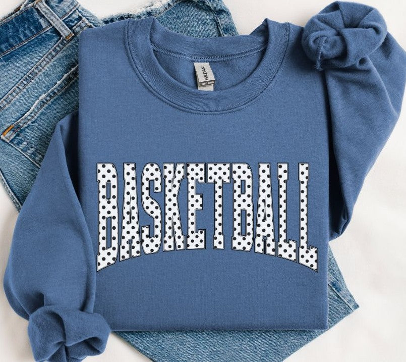 Basketball (Arched Polka Dots) - DTF