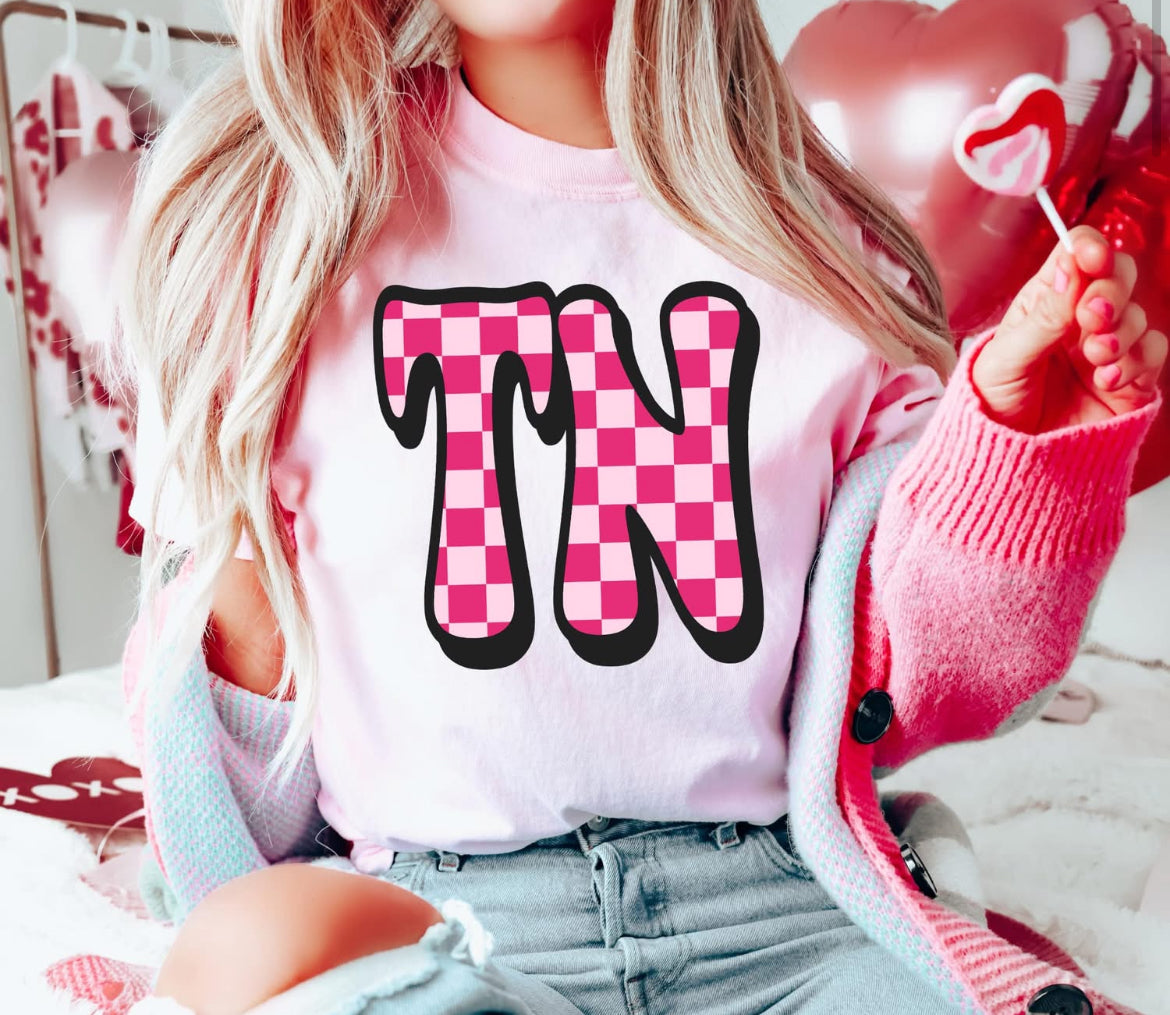 TN (Tennessee Retro Checkerboard State) - DTF