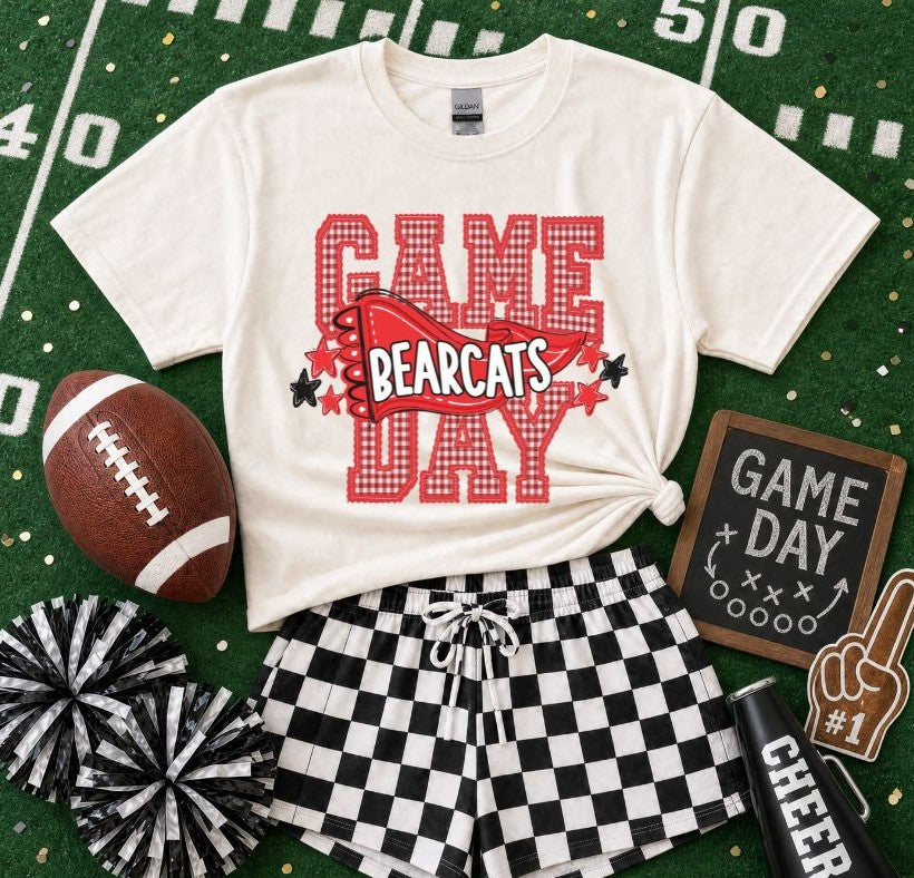 Bearcats - Red/White (Preppy Game Day Pennant Mascot) - DTF