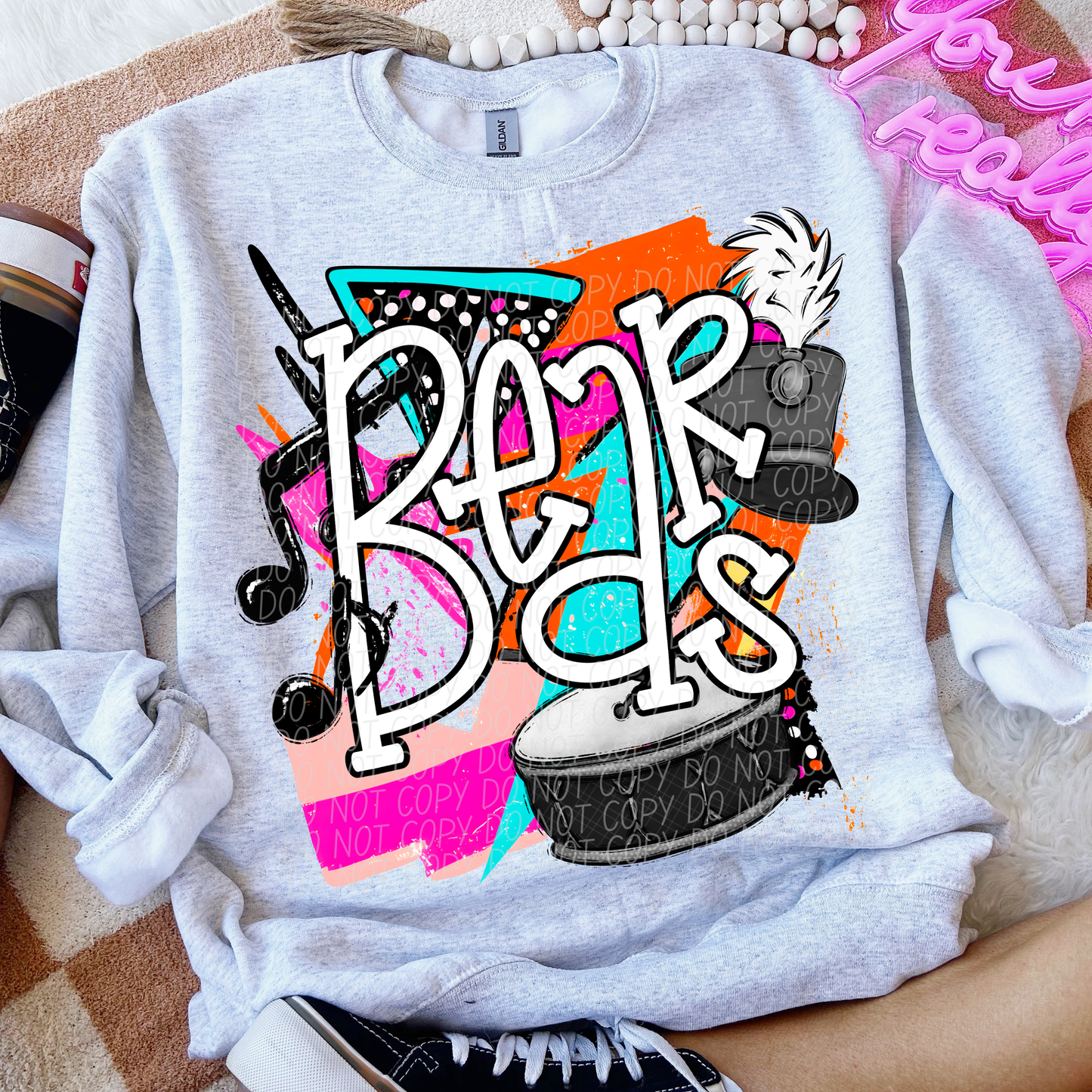 Bears (Bright Retro Band Mascot) - DTF