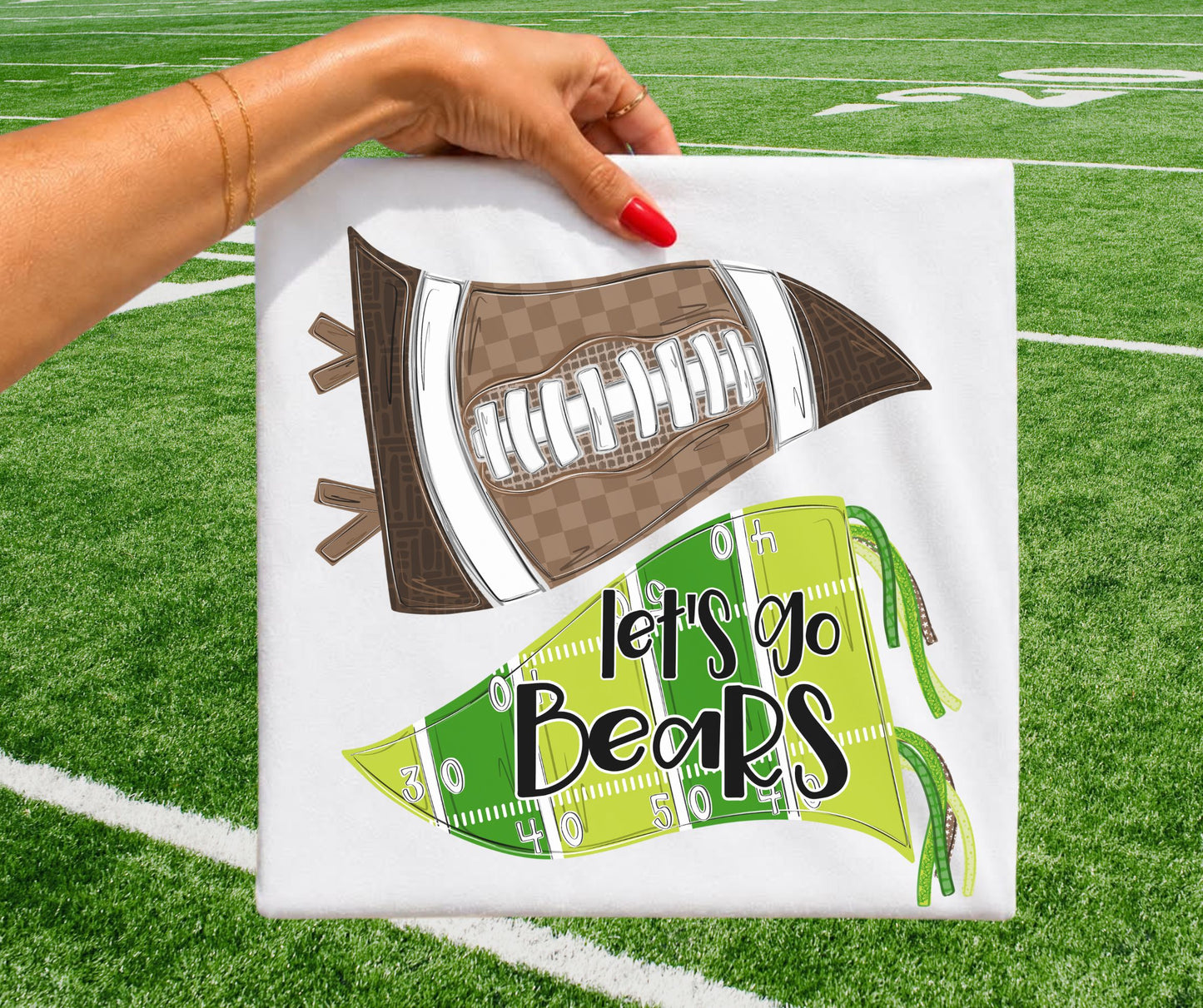 Bears (Let's Go Football Pennant Mascot) - DTF