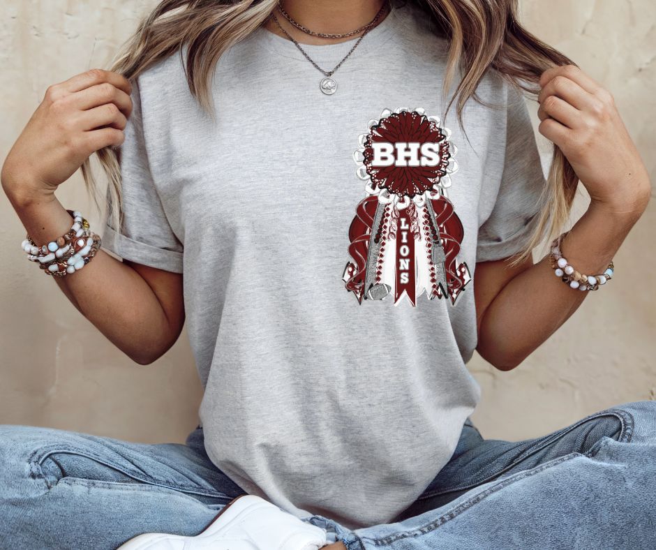 Lions - BHS/Maroon (Mums the Word Mascot) - DTF