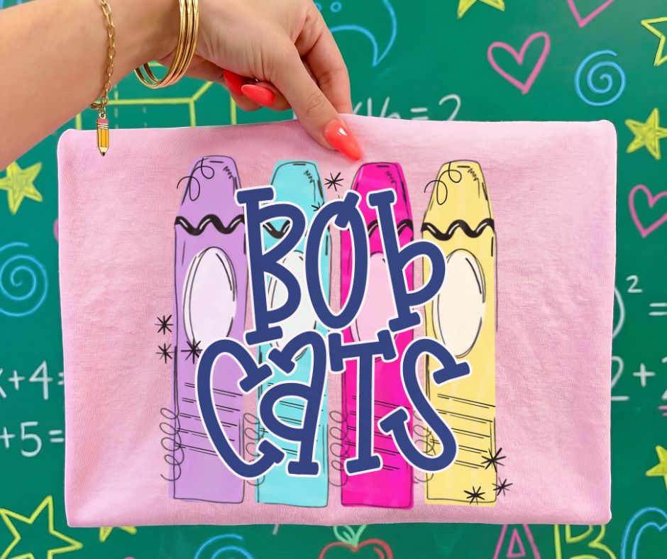 Bobcats (Crayon Doodle Mascots) - DTF