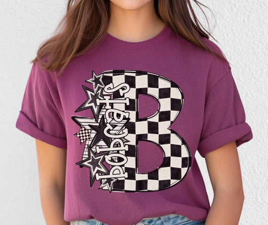 Bobcats (BW Checker Stars Mascot) - DTF