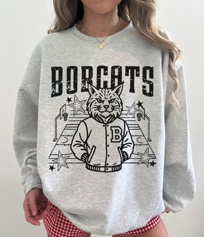 Bobcats (Basketball Letterman Mascot) - DTF