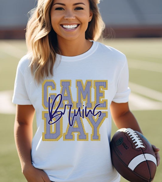 Bruins - Navy/Vegas Gold (Prepster Game Day Mascot) - DTF