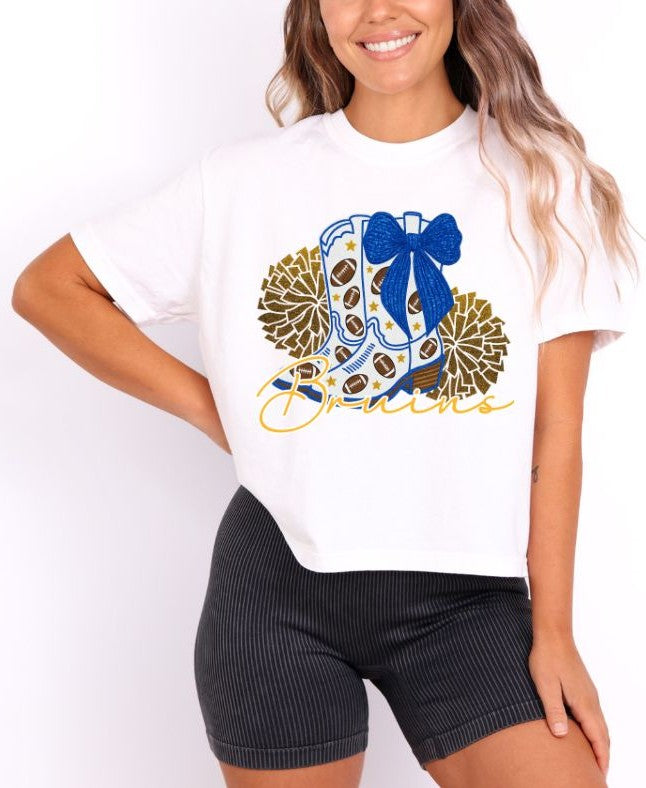 Bruins - Royal Blue/Yellow Gold (Drill Team Mascots) - DTF