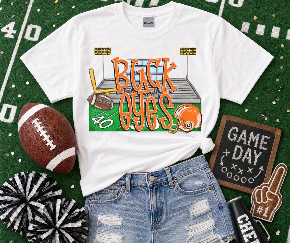 Buckeyes - Orange/Black (Stadium Blitz Mascot) - DTF