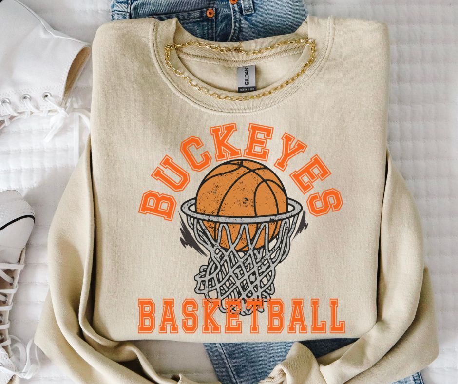 Buckeyes (Basketball Grunge Mascot) - DTF