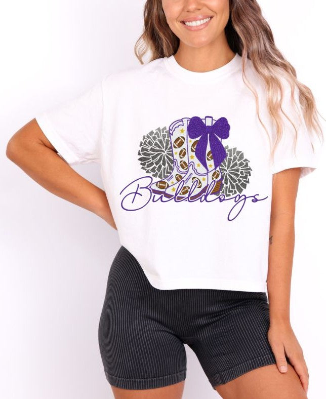 Bulldogs - Purple/White (Drill Team Mascots) - DTF