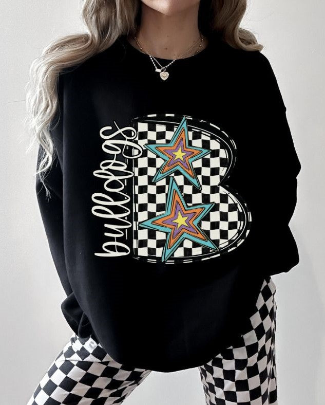 CUSTOM (Retro Checkerboard Mascot) - Design/Mock Up