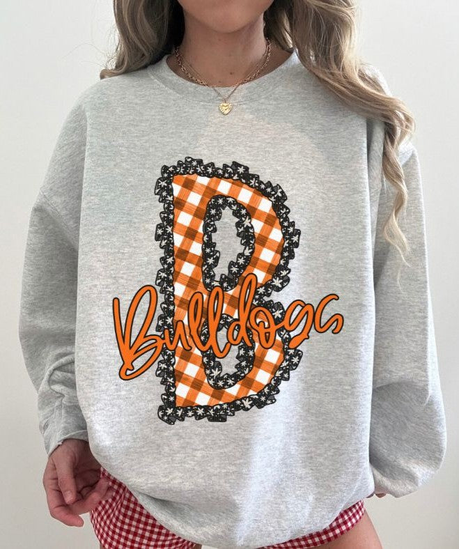 Bulldogs - Orange (Daisy Ruffle Mascot) - DTF