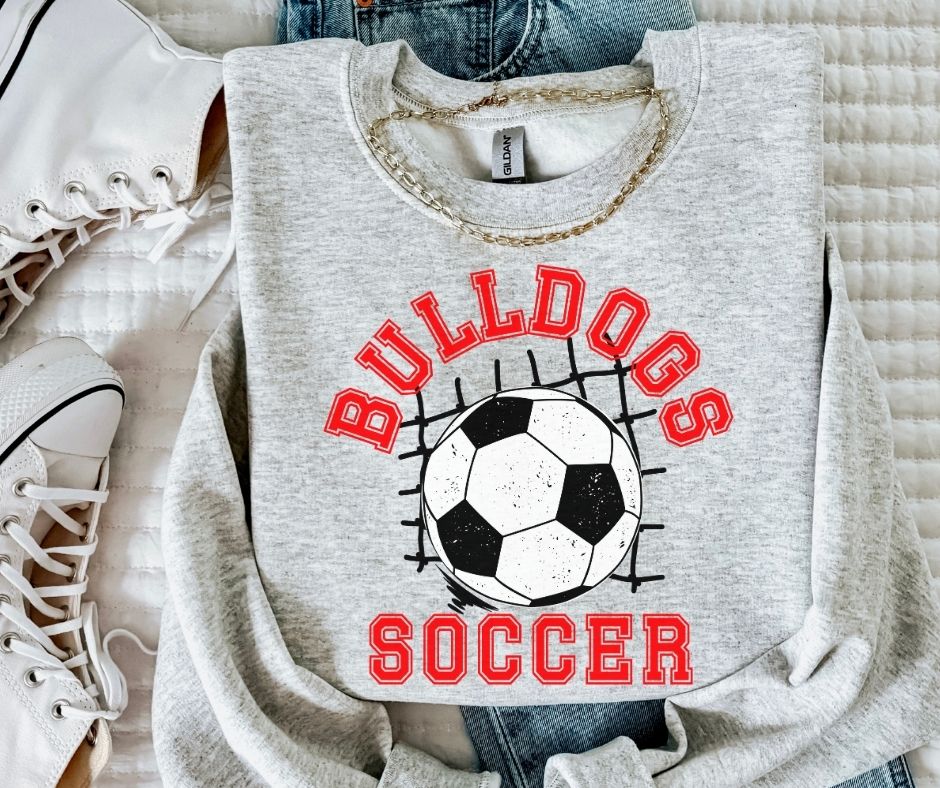 Bulldogs (Soccer Grunge Mascot) - DTF