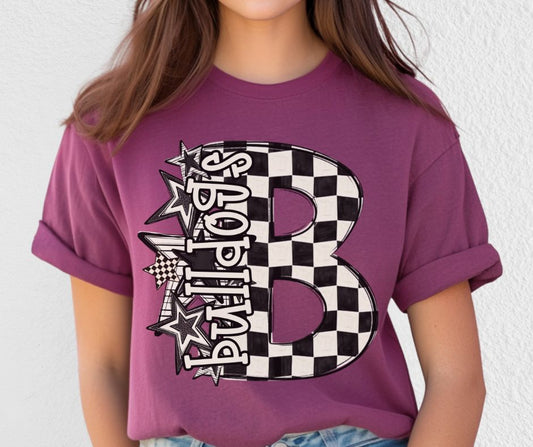 Bulldogs (BW Checker Stars Mascot) - DTF