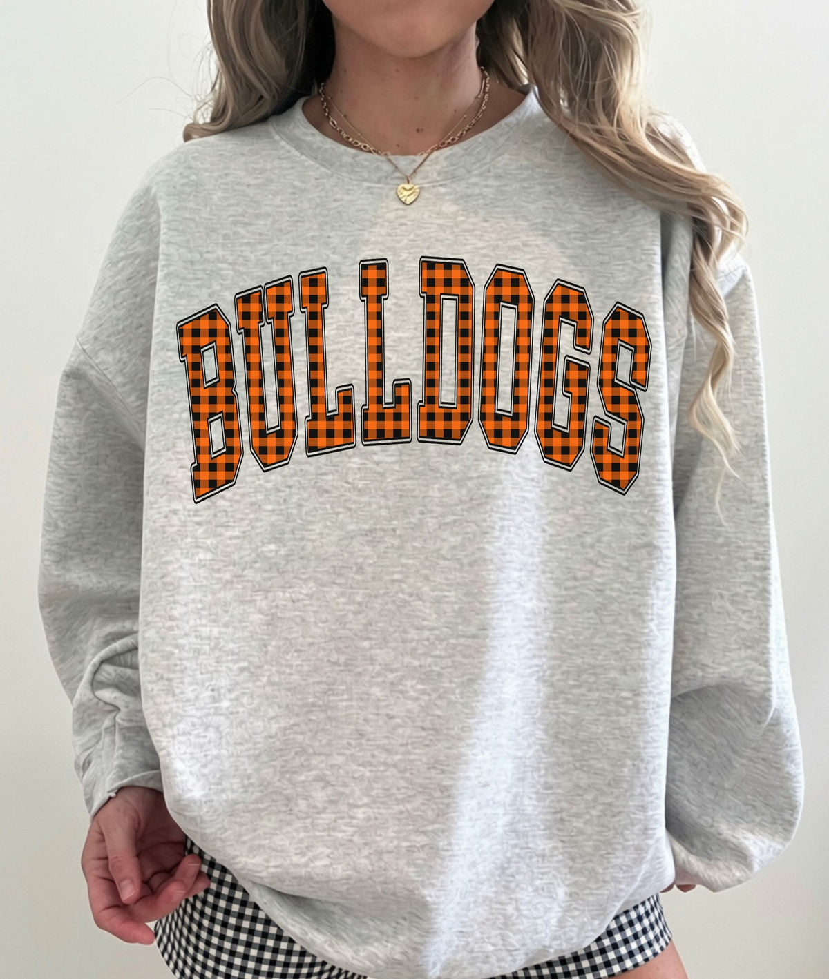 Bulldogs (Gingham Varsity Arch Mascot) - DTF