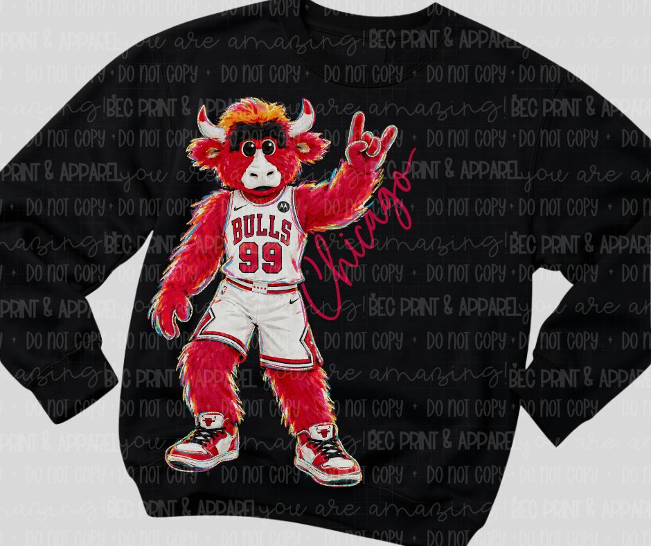 Bulls (Rockin NBA Mascot) - DTF