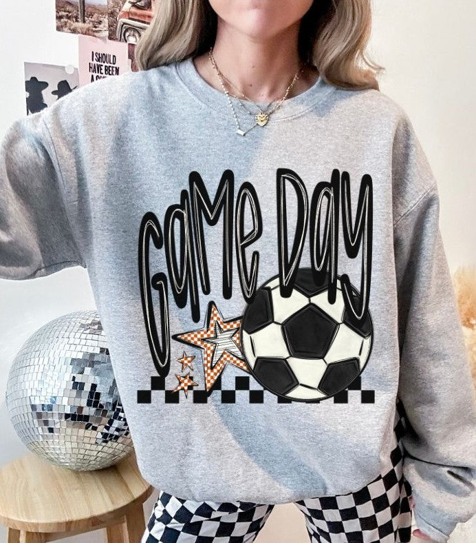 Game Day Stars (Soccer - Burnt Orange) - DTF