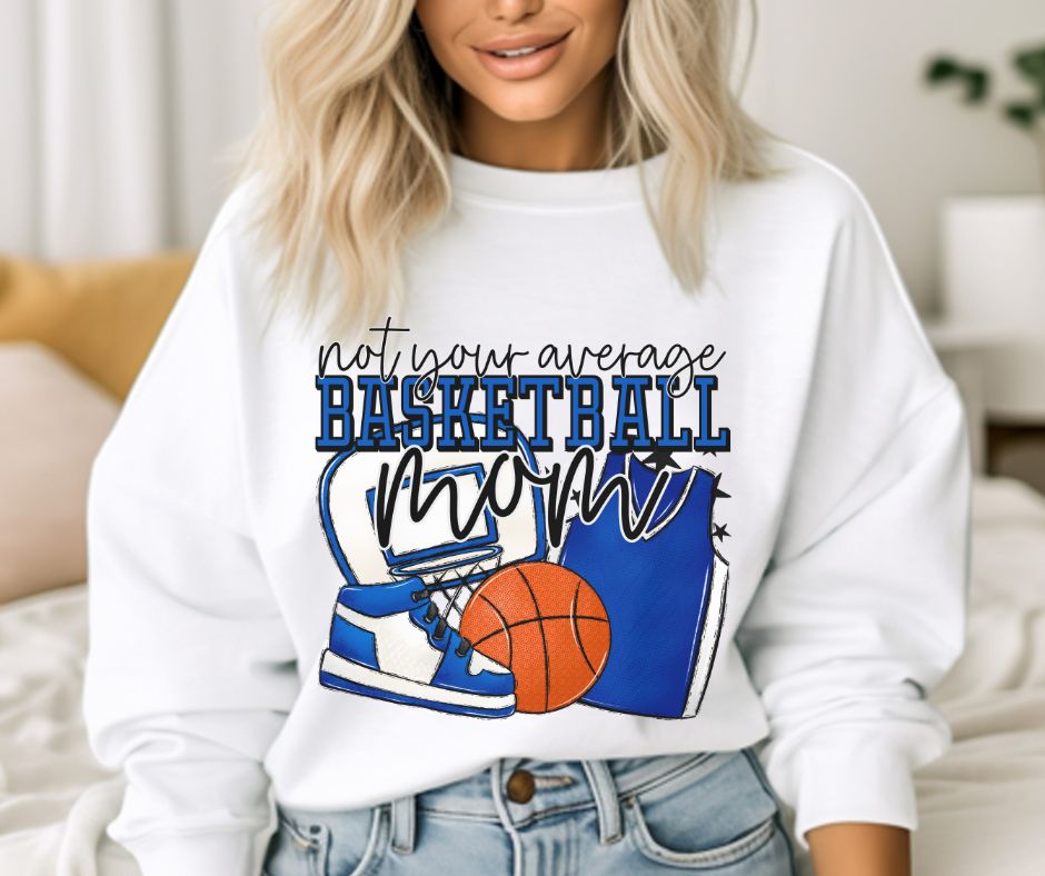 Not your average Basketball Mom (royal blue) - DTF