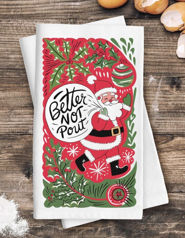 Better Not Pout (Boho Kitchen Tea Towel) - DTF