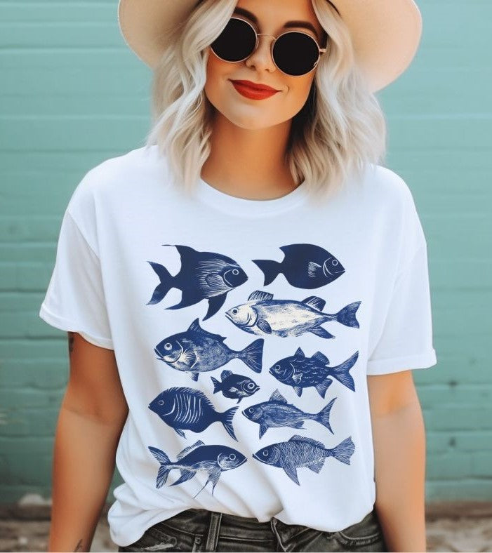 Blue Coastal (Coastal/Fisherman Aesthetic) - DTF