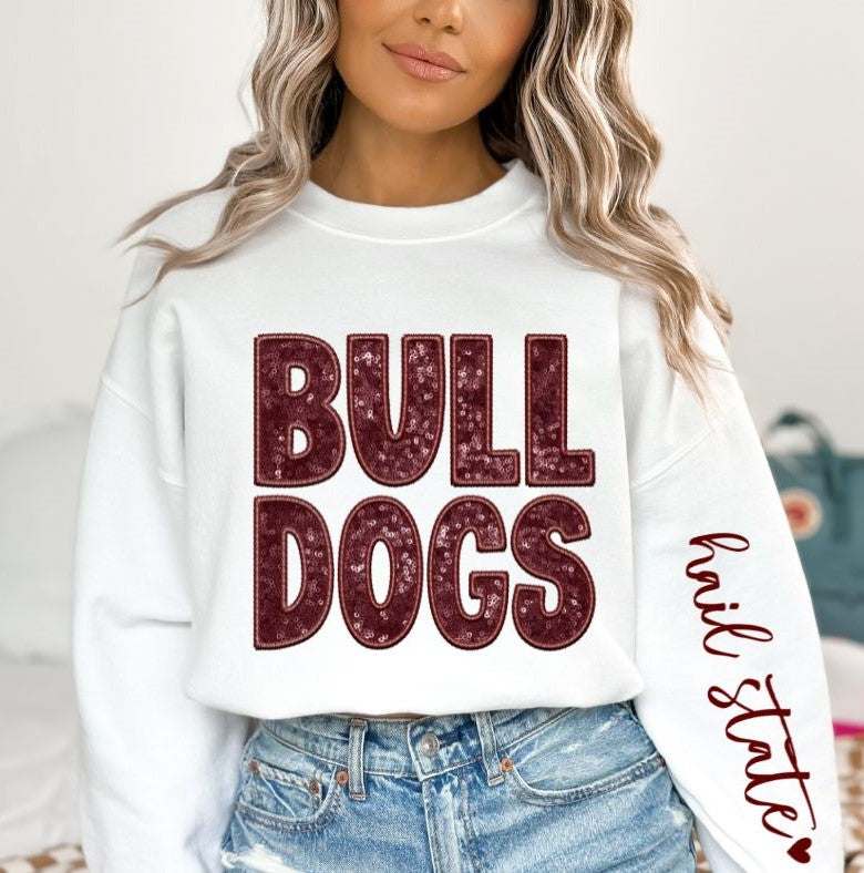 Bulldogs (Sequins/Embroidery look) - DTF