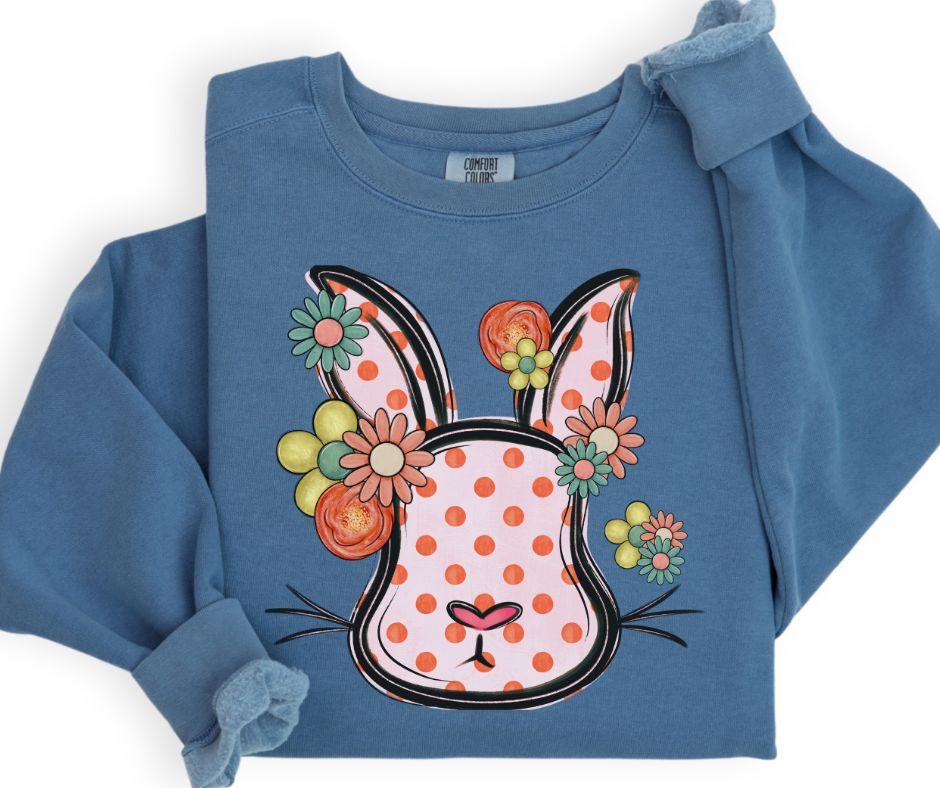 Bunny (Polka Dotted Floral) - DTF