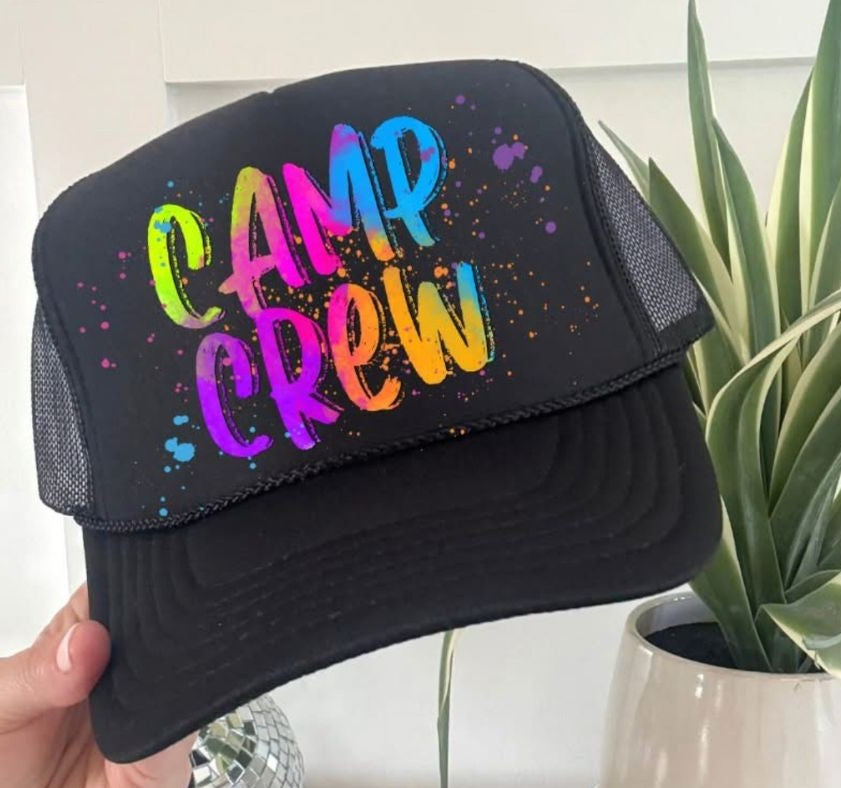 Camp Crew (Bright Colored Graffiti Style Words) - DTF